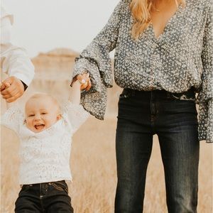 Free People Floral Body Suit